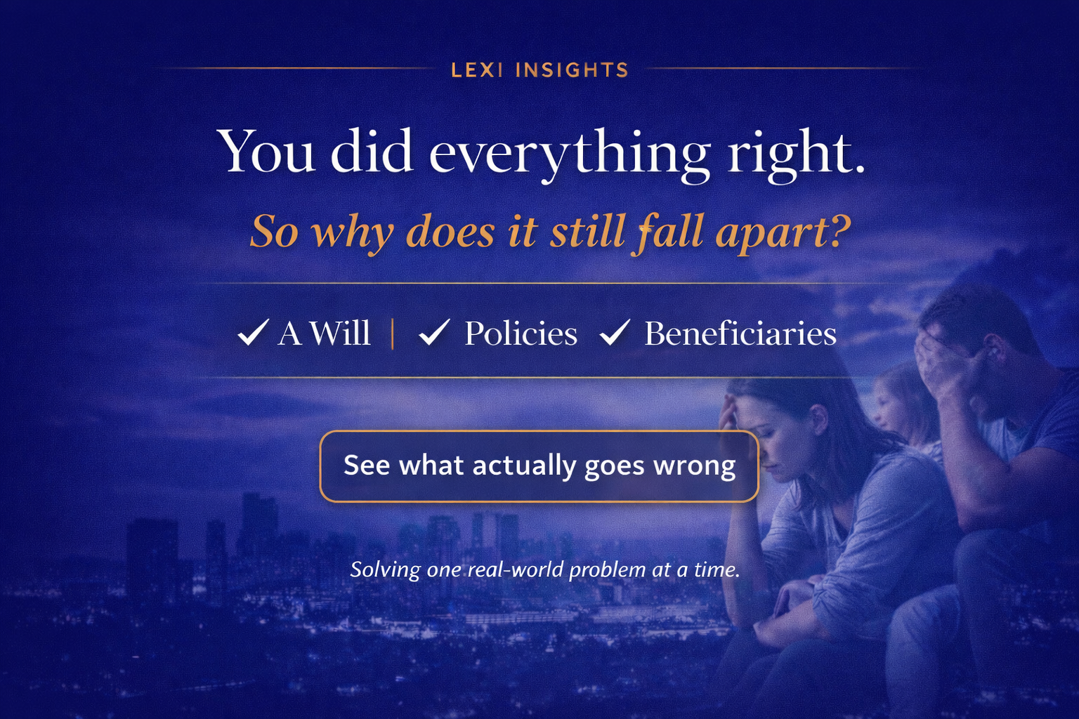 You did everything right. So why does it still fall apart?